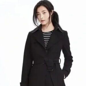 Banana Republic Double-Breasted Wool Jacket | 80% Wool